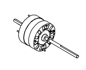 Coleman-Mach Air Conditioner Condenser Fan Motor, Replacement for Coleman Models 6633/ 46413, 5.12 Inch Diameter, Outside – 1468-3189