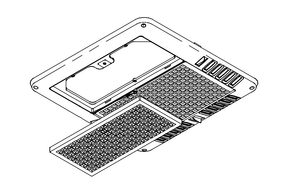 Coleman-Mach Air Conditioner Ceiling Assembly Grille, For 8330B6301/ 8330-6301 Chill Grille Model Number Ceiling Assemblies – 8330C5731