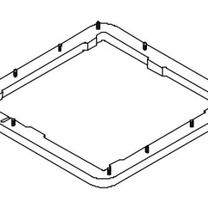 Coleman-Mach Air Conditioner Installation Kit, 14 Inch X 14 Inch Opening, Black Gasket, With 1 Foam Strip and 2 Pads – 8332-3301
