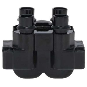 Motorad Ignition Coil, Block Style, 12 Volt DC, 400 to 1100 Ohms Primary Resistance/ 5000 to 10500 Ohms Secondary Resistance, Black, Single – 2IC106