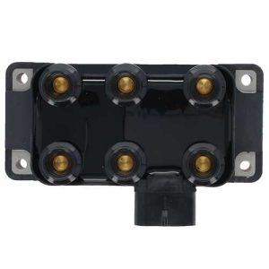 Motorad Ignition Coil, Block Style, 12 Volt DC, 300 to 900 Ohms Primary Resistance/ 9000 to 15000 Ohms Secondary Resistance, Black, Single – 3IC128
