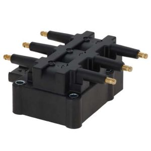 Motorad Ignition Coil, Block Style, 12 Volt DC, 400 to 1100 Ohms Primary Resistance/ 5000 to 10500 Ohms Secondary Resistance, Black, Single – 3IC145