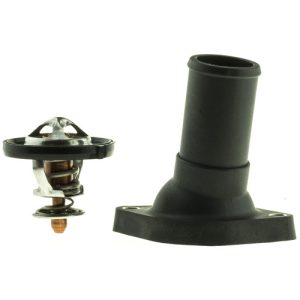 Motorad Thermostat, Temperature: 170F, Plastic/ Stainless Steel/ Copper/ Rubber, With Seal, Black/ Silver – 4316KT