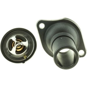 Motorad Thermostat, Temperature: 170F, Plastic/ Stainless Steel/ Copper/ Rubber, With Seal, Black/ Silver – 4316KT