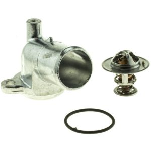 Motorad Thermostat, Temperature: 185F, Steel/ Stainless Steel/ Copper/ Rubber, With Seal, Black/ Silver – 5004KT