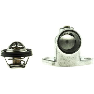 Motorad Thermostat, Temperature: 192F, Steel/ Stainless Steel/ Copper/ Rubber/ Paper, With Gasket, Black/ Silver – 5167KT