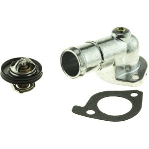 Motorad Thermostat, Temperature: 192F, Steel/ Stainless Steel/ Copper/ Rubber/ Paper, With Gasket, Black/ Silver – 5167KT