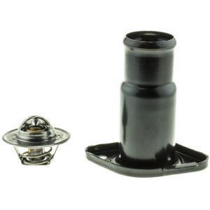 Motorad Thermostat, Temperature: 195F, Steel/ Stainless Steel/ Copper/ Rubber/ Paper, With Gasket, Black/ Silver – 5181KT