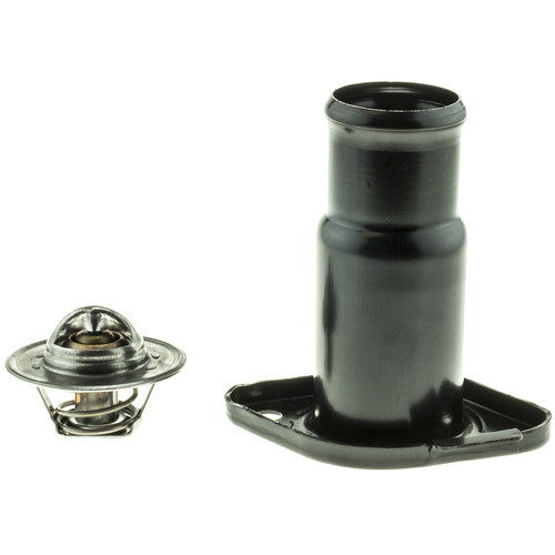 Motorad Thermostat, Temperature: 195F, Steel/ Stainless Steel/ Copper/ Rubber/ Paper, With Gasket, Black/ Silver – 5181KT