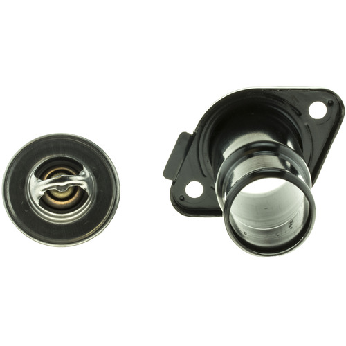 Motorad Thermostat, Temperature: 195F, Steel/ Stainless Steel/ Copper/ Rubber/ Paper, With Gasket, Black/ Silver – 5181KT