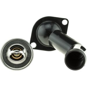 Motorad Thermostat, Temperature: 192F, Plastic/ Stainless Steel/ Copper/ Rubber, With Seal, Black/ Silver – 5500KT