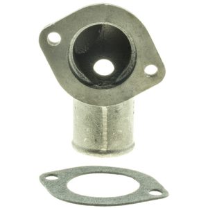 Motorad Thermostat Housing, Steel, Silver, 1.6 Inch Diameter Inlet Port, 1.7 Inch Outlet Diameter, 2.45 Inch Height – CH2033