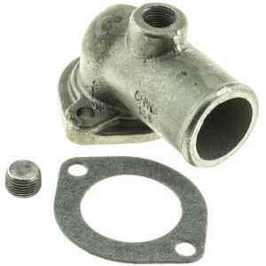 Motorad Thermostat Housing, Steel, Silver, 1.6 Inch Diameter Inlet Port, 1.7 Inch Outlet Diameter, 2.45 Inch Height – CH2033