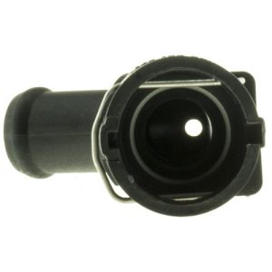 Motorad Engine Coolant Water Outlet, One Straight/ One 45 Degree Outlet, 0.78 Inch Outlet Diameter, Black, Plastic – CH9916