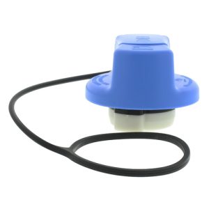 Motorad Diesel Emissions Fluid Filler Cap, For Use with Freightliner Models, Blue, Plastic, Tether Attached – DEF104