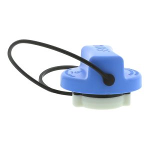 Motorad Diesel Emissions Fluid Filler Cap, For Use with Freightliner Models, Blue, Plastic, Tether Attached – DEF107