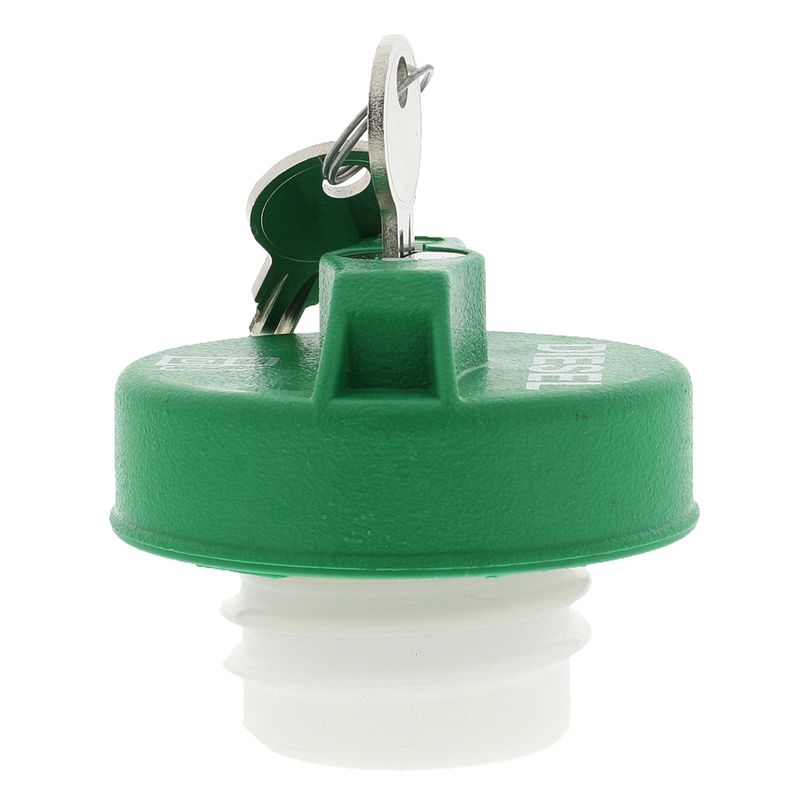 Motorad Fuel Tank Cap, Locking, Green, Plastic, 2.375 Inch Depth, 1-3/4 Inch Neck Diameter – MGC203KAG