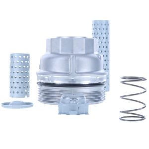 Motorad Oil Filler Cap, Screw-On, Round, Aluminum, Silver, 6 Inch Height, Includes 3 Cartridge Tubes – MO303KT