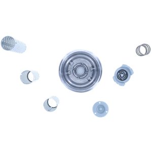 Motorad Oil Filler Cap, Screw-On, Round, Aluminum, Silver, 6 Inch Height, Includes 3 Cartridge Tubes – MO303KT