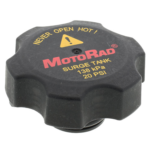 Motorad Coolant Reservoir Cap, Black, Plastic/ Rubber, 20 PSI Pressure Rating, 1.94 Inch Width, Vented, Threaded Attachment – T62