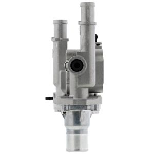 Motorad Thermostat Housing, Plastic/ Stainless Steel/ Copper/ Rubber/ Paper, Black, 4 Outlet Ports, Temperature: 221F – TA2003