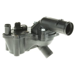 Motorad Thermostat Housing, Plastic/ Stainless Steel/ Copper/ Rubber, Black, 3 Outlet Ports, Temperature: 192F, With Seal – TA2210