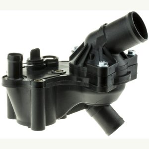 Motorad Thermostat Housing, Plastic/ Stainless Steel/ Copper/ Rubber, Black, 3 Outlet Ports, Temperature: 192F, With Seal – TA2860