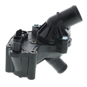 Motorad Thermostat Housing, Plastic/ Stainless Steel/ Copper/ Rubber, Black, 3 Outlet Ports, Temperature: 192F, With Seal – TA2860