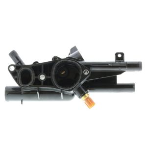 Motorad Thermostat Housing, Plastic/ Stainless Steel/ Copper, Black, 8 Outlet Ports – TA5127