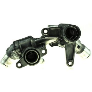 Motorad Thermostat Housing, Aluminum/ Stainless Steel/ Copper/ Rubber, Silver, 2 Outlet Ports, Temperature: 190F, With Seal – TA6013