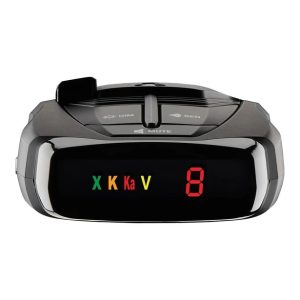 Cobra Radar Detector, Rad 380, Stand Alone Dash Mount, Detects Front and Rear Laser/Radar Signals, Text Display, Voice Alert – 0180008-1
