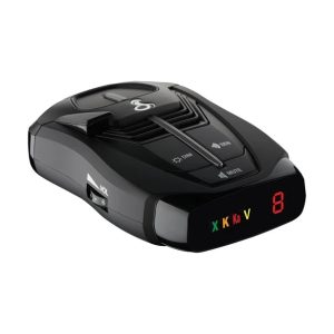 Cobra Radar Detector, Rad 380, Stand Alone Dash Mount, Detects Front and Rear Laser/Radar Signals, Text Display, Voice Alert – 0180008-1