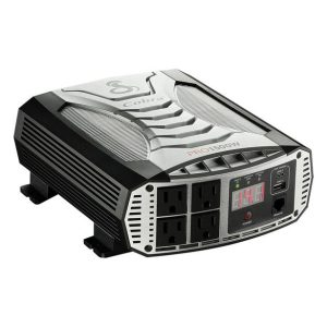 Cobra Power Inverter, Inverts 10 – 15 Volt DC to 115 Volt AC, 1500 Continuous/ 3000 Peak Watts, 90 Percent Efficiency – CPI1500W