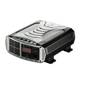 Cobra Power Inverter, Inverts 10 – 15 Volt DC to 115 Volt AC, 1500 Continuous/ 3000 Peak Watts, 90 Percent Efficiency – CPI1500W