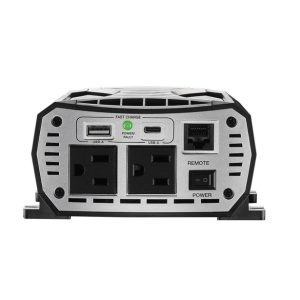 Cobra Power Inverter, Inverts 10 – 15 Volt DC to 115 Volt AC, 400 Continuous/ 800 Peak Watts, 90 Percent Efficiency, 2 Grounded AC Outlets – CPI400PSW