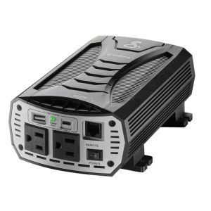 Cobra Power Inverter, Inverts 10 – 15 Volt DC to 115 Volt AC, 400 Continuous/ 800 Peak Watts, 90 Percent Efficiency, 2 Grounded AC Outlets – CPI400PSW