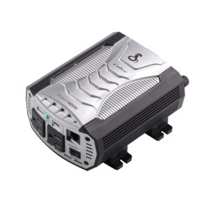 Cobra Power Inverter, Inverts 10 – 15 Volt DC to 115 Volt AC, 500 Continuous/ 1000 Peak Watts, 90 Percent Efficiency, 2 Grounded AC Outlets – CPI500W