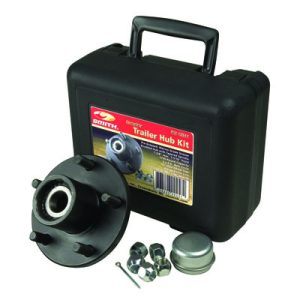 C.e. Smith Trailer Axle Hub, 5 X 4-1/2 Inch Bolt Pattern, 1750 Pound Capacity, With Carry Case/ Dust Cap/ Cotter Pin and Lug Nuts – 13511