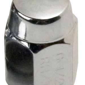 C.e. Smith Lug Nut, 1/2 Inch Thread Size, Conical Seat, Acorn Lug, Aluminum Wheels, Chrome Plated, Silver, Steel, Set of 5 – 16720A