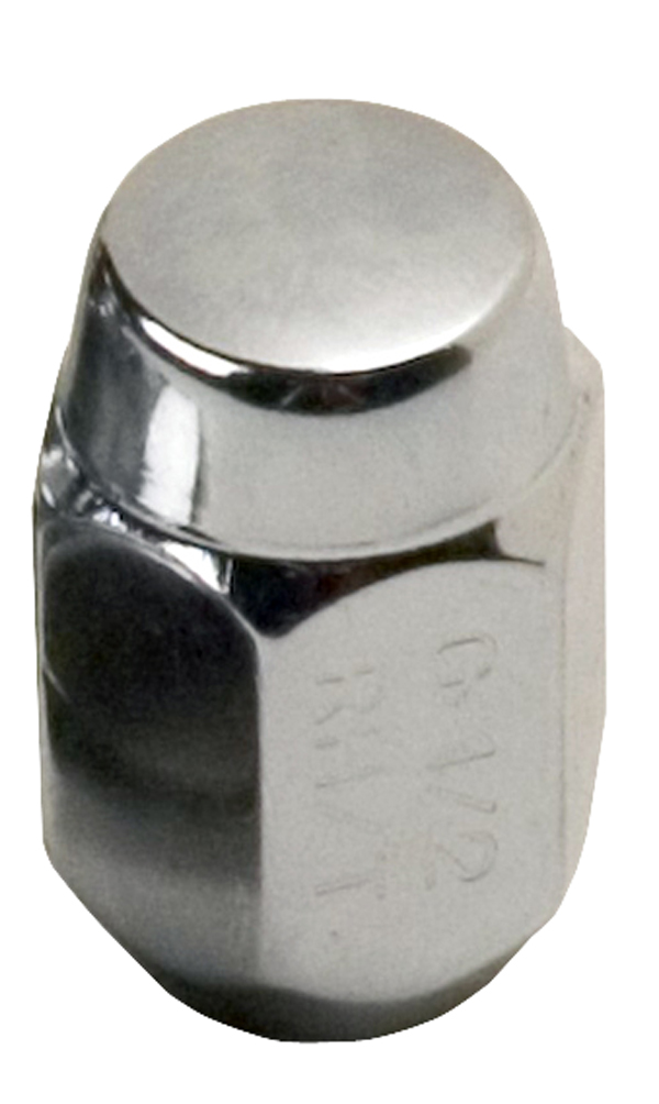 C.e. Smith Lug Nut, 1/2 Inch Thread Size, Conical Seat, Acorn Lug, Aluminum Wheels, Chrome Plated, Silver, Steel, Set of 5 – 16720A