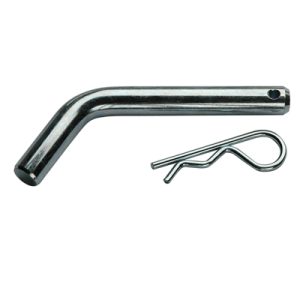 C.e. Smith Trailer Hitch Pin, Bent Pin, 1/2 Inch Diameter, For Use with Class II Hitch, With Spring Clip, With Non Locking Dust Cover, Single – 32510A
