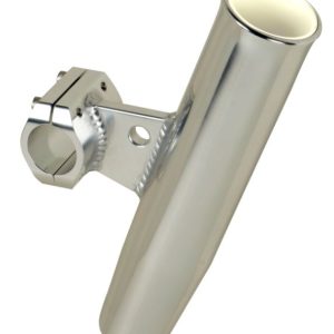C.e. Smith Fishing Rod Holder, Use to Hold Fishing Rod, Horizontal Clamp-On Mount, Cradle Type Hold, Anodized, Aluminum – 53710