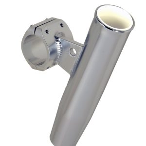 C.e. Smith Fishing Rod Holder, Use to Hold Fishing Rod, Horizontal Clamp-On Mount, Cradle Type Hold, Anodized, Aluminum – 53740