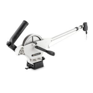 Cannon Downrigger, Uni-Troll 10 Ts, Manual Operation, 2:1 Retrieval Speed Ratio, Analog Depth Counter, Dual Axis Adjustable Rod Holder – 1901140