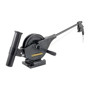 Cannon Downrigger, Lake-Troll, Manual Operation, 1:1 Retrieval Speed Ratio, Swivel-Head Dial Depth Counter, Tube Style Rod Holder – 1901250