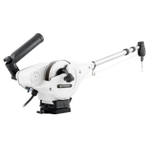 Cannon Downrigger, Magnum 10 Ts, Electric Operation, 250 Retrieval Speed Per Minute, Analog Depth Counter, Dual Axis Adjustable Rod Holder – 1902310