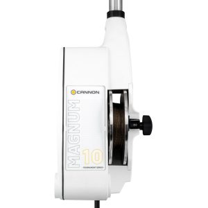 Cannon Downrigger, Magnum 10 Ts, Electric Operation, 250 Retrieval Speed Per Minute, Analog Depth Counter, Dual Axis Adjustable Rod Holder – 1902310