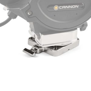 Cannon Downrigger Mount, Low-Profile Swivel Base, Silver, 316-Grade Stainless Steel Construction – 1903002