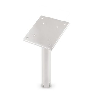 Cannon Downrigger Mount, Gimbal Mount, Silver, Stainless Steel Construction, 9 Inch Mount Height, 1-1/2 Inch Outer Tube Diameter – 1903005