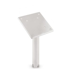 Cannon Downrigger Mount, Gimbal Mount, Silver, Stainless Steel Construction, 9 Inch Mount Height, 1-1/2 Inch Outer Tube Diameter – 1903005